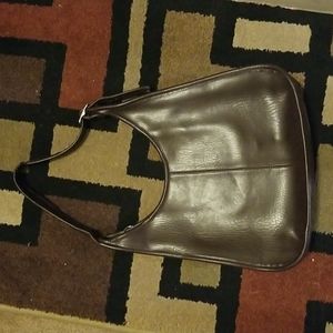 Vintage Coach All-Brown Simple Shoulder Bag Purse
